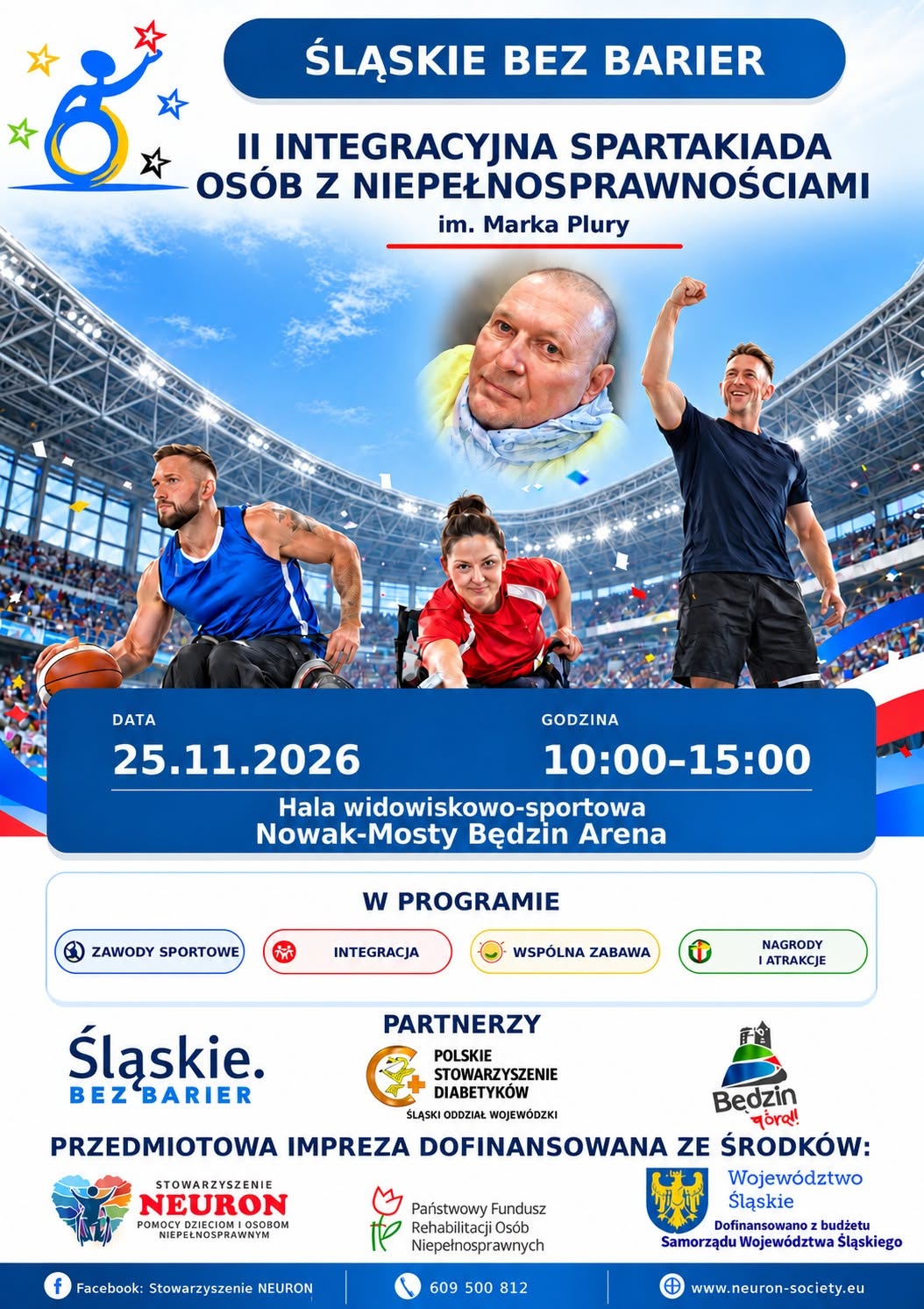 Plakat drugiej edycji spartakiady